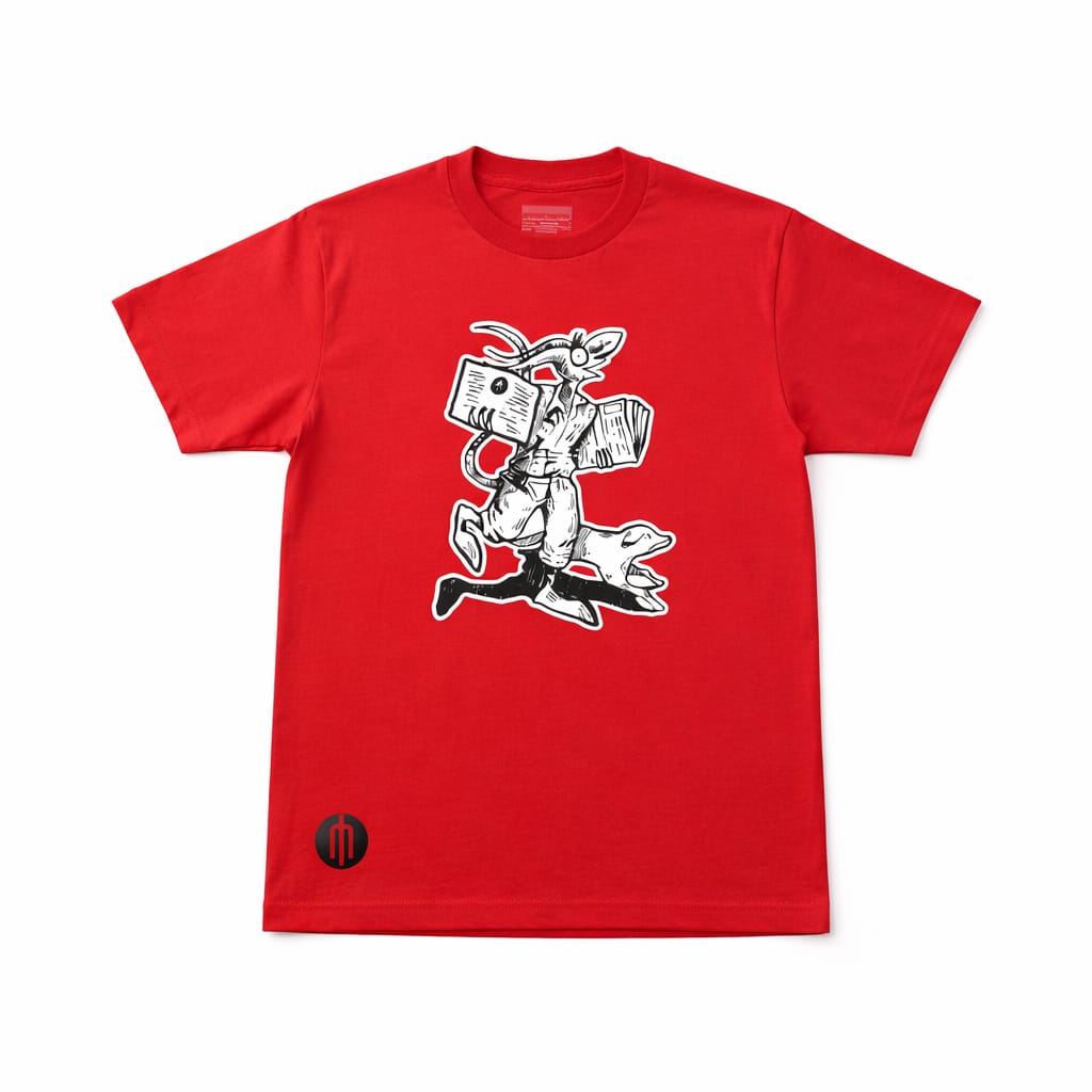 Playera para caballero color rojo “Chamuco voceador”