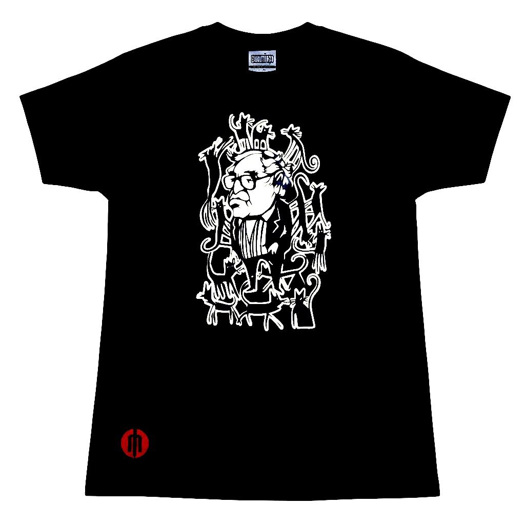 Playera para caballero color negro “Monsi”