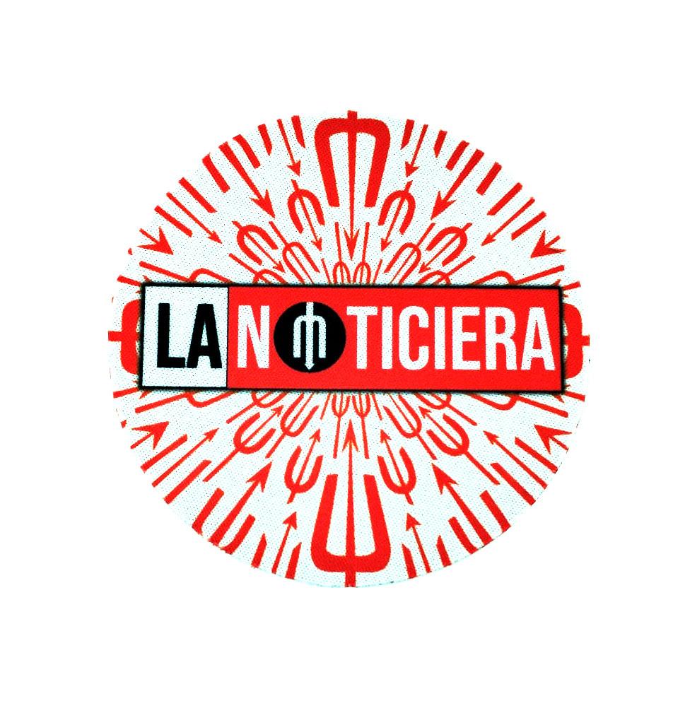 PORTA VASOS BLANCO LA NOTICIERA TRIDENTES ROJOS