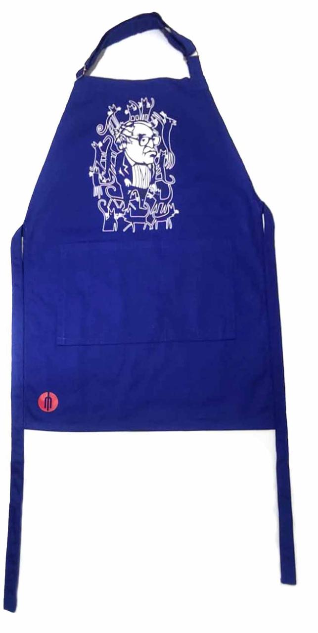 Mandil color azul rey “Monsi”