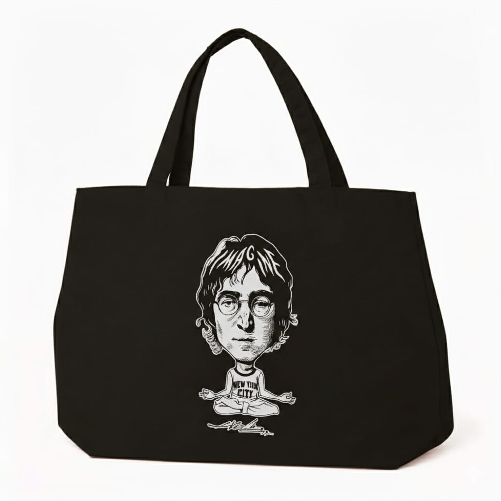 BOLSA GABARDINA COLOR NEGRO “ LENNON ”