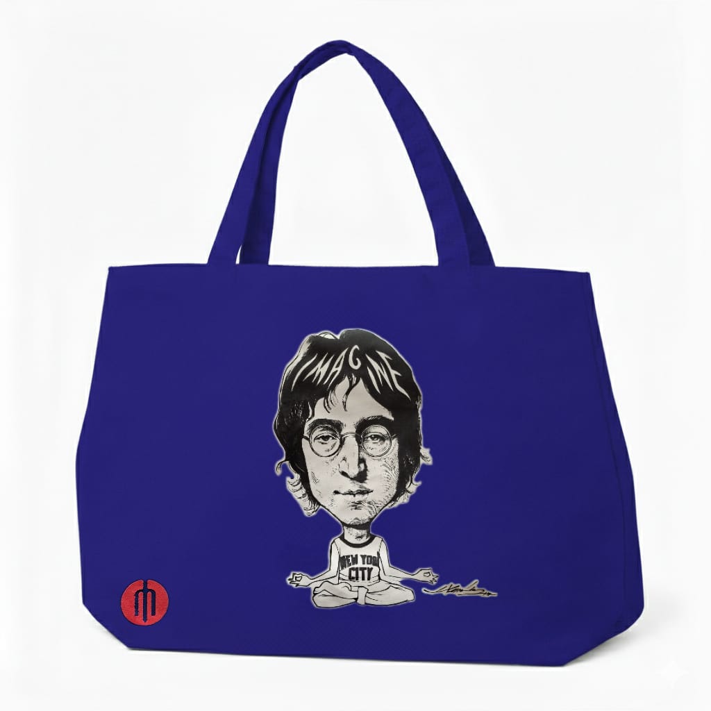 BOLSA GABARDINA COLOR AZUL REY DOS TINTAS ” LENNON ”