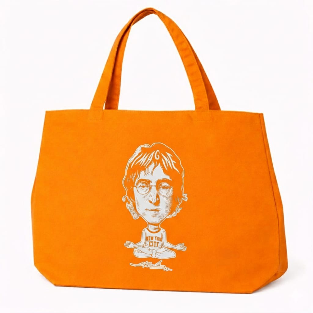 BOLSA GABARDINA COLOR AMARILLO MANGO “ LENNON ”