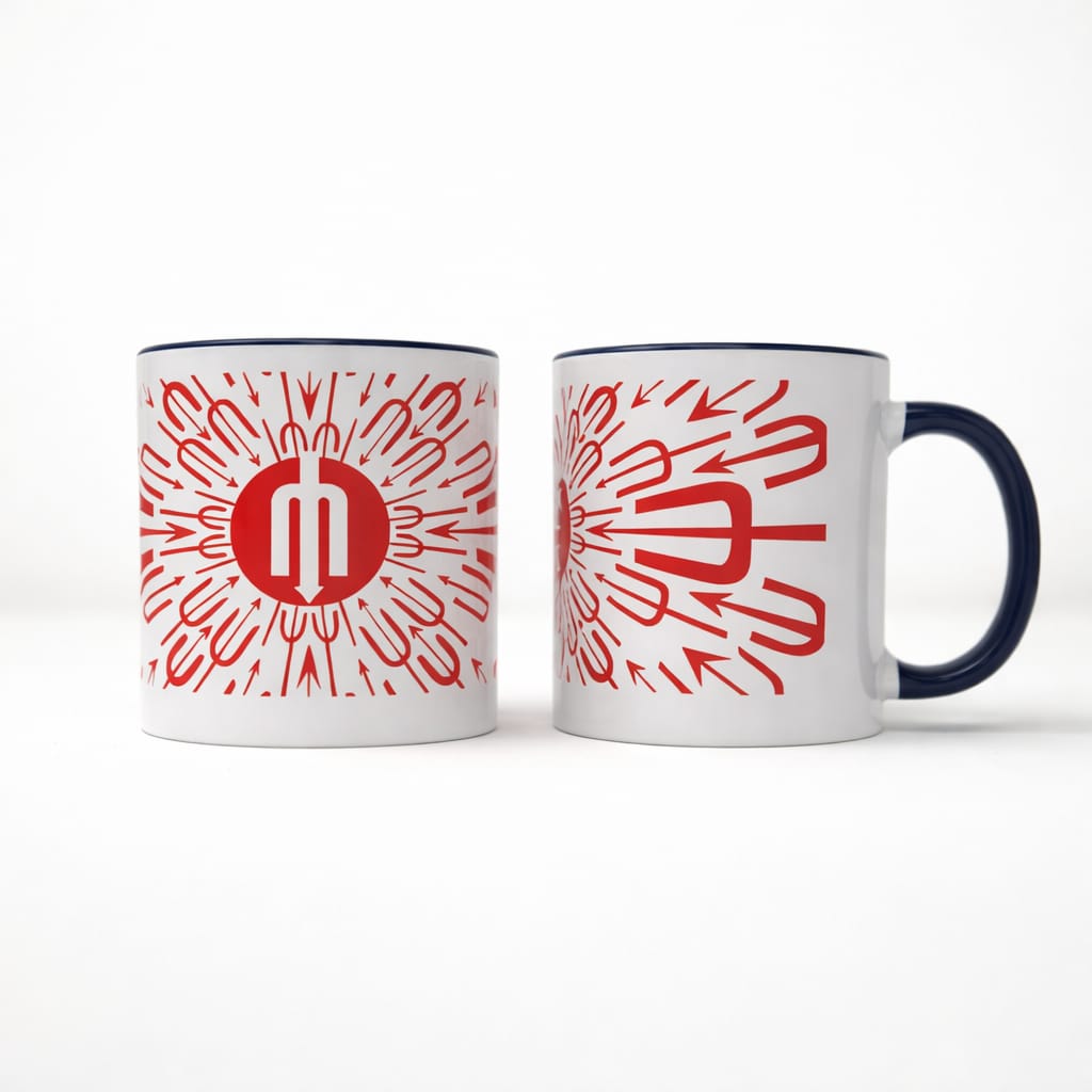 Taza Tridente Rojo