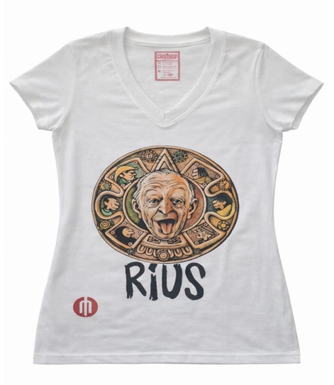 Playera para dama color blanco “Rius”